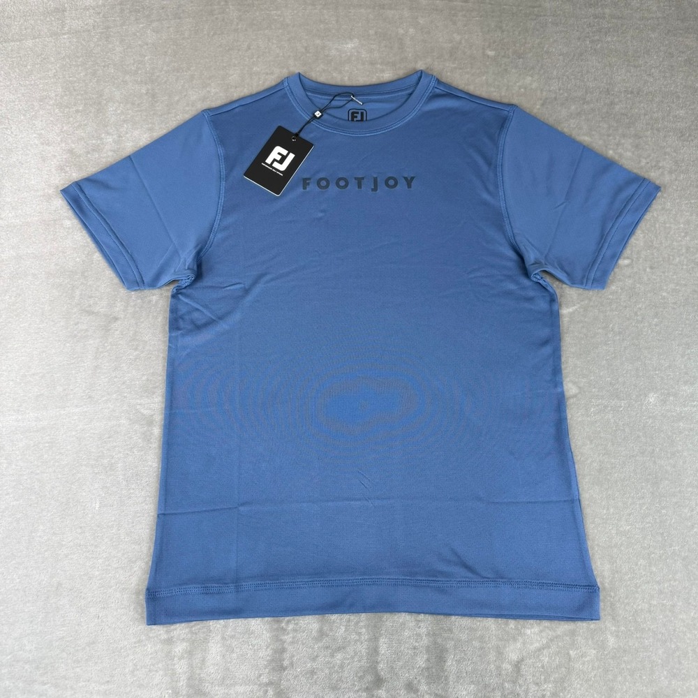 Footjoy FJ Workout Tee T-Shirt Mens Small Ink Blue Stretch Training Golf $65 NWT